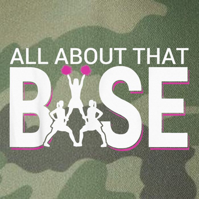 All About That Base Funny Cheerleading Cheer Legacy Tie Dye Trucker Hat