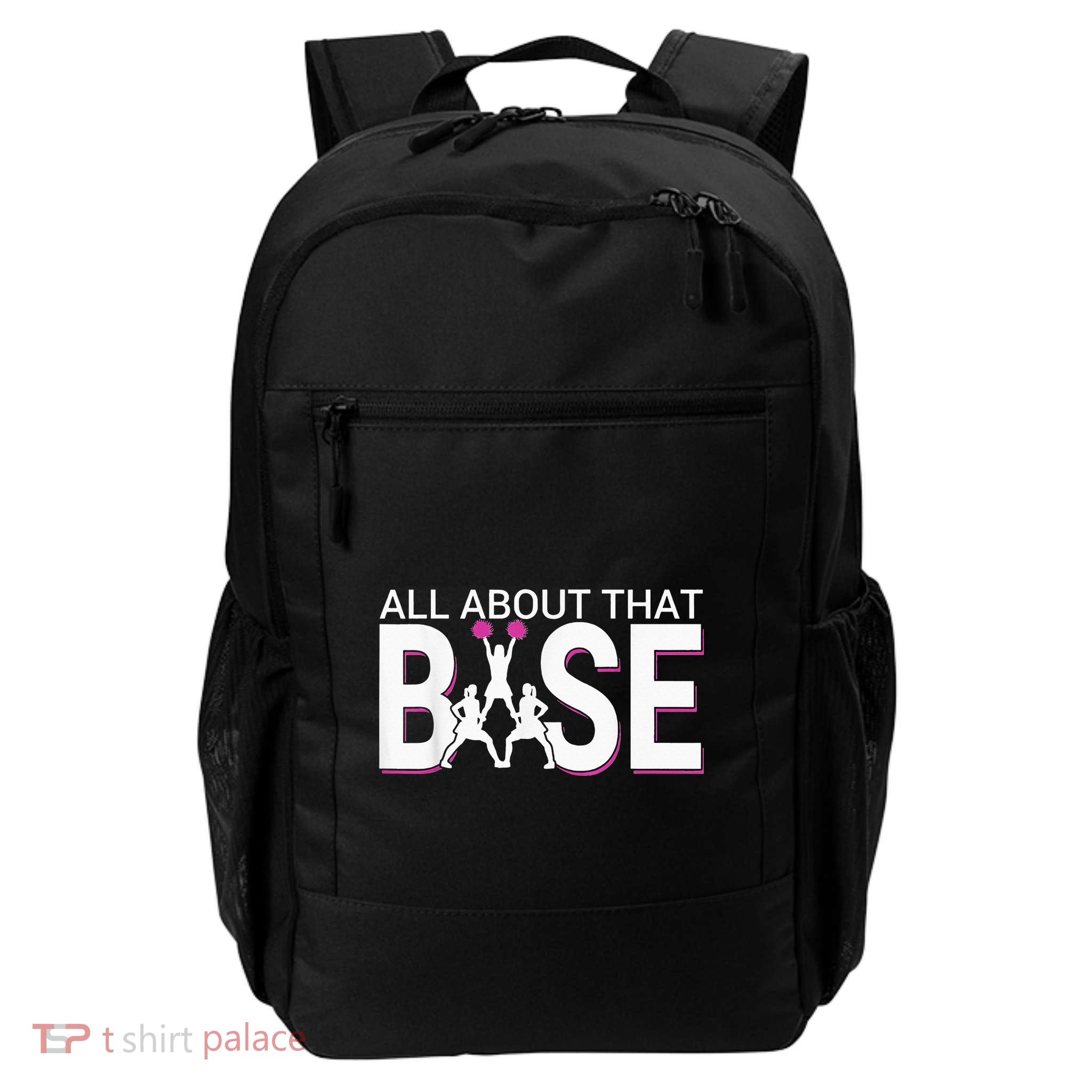 All About That Base Funny Cheerleading Cheer Backpack