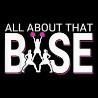 All About That Base Funny Cheerleading Cheer Drawstring Bag