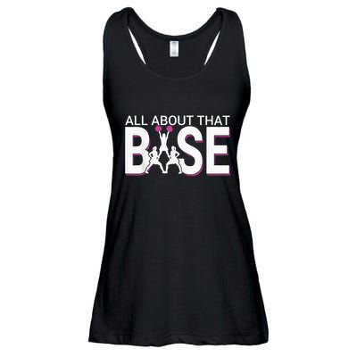 All About That Base Funny Cheerleading Cheer Ladies Essential Flowy Tank