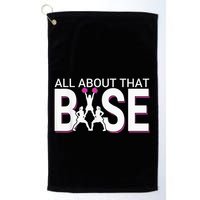 All About That Base Funny Cheerleading Cheer Golf Towel