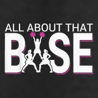 All About That Base Funny Cheerleading Cheer Microfiber Hand Towel