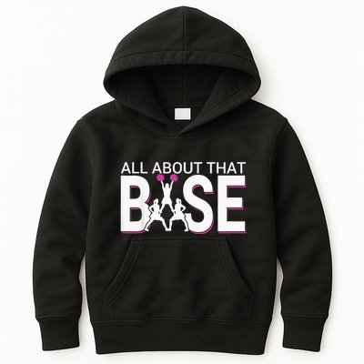 All About That Base Funny Cheerleading Cheer Kids Hoodie