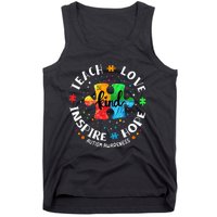 Autism Awareness Teach Hope Love Inspire Tank Top