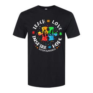 Autism Awareness Teach Hope Love Inspire Softstyle CVC T-Shirt