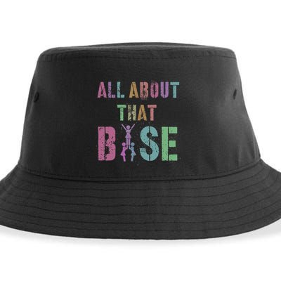All About That Base Cheerleading Team Cheer Squad Sustainable Bucket Hat