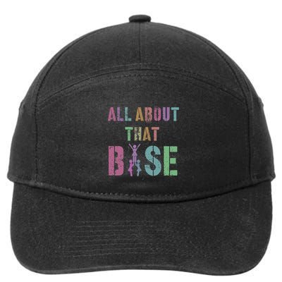 All About That Base Cheerleading Team Cheer Squad 7-Panel Snapback Hat