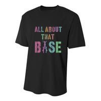 All About That Base Cheerleading Team Cheer Squad Youth Performance Sprint T-Shirt