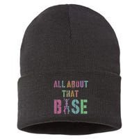 All About That Base Cheerleading Team Cheer Squad Sustainable Knit Beanie