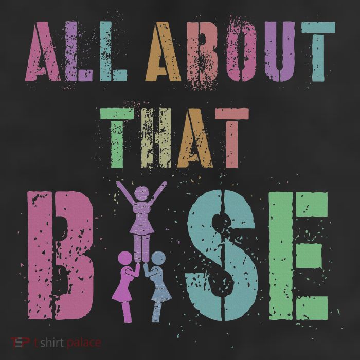 All About That Base Cheerleading Team Cheer Squad 25L Jumbo Tote