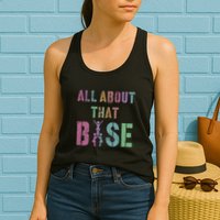 All About That Base Cheerleading Team Cheer Squad Womens Tank Top