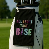 All About That Base Cheerleading Team Cheer Squad Golf Towel