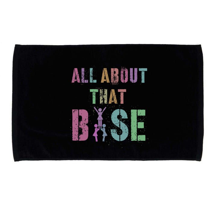 All About That Base Cheerleading Team Cheer Squad Microfiber Hand Towel