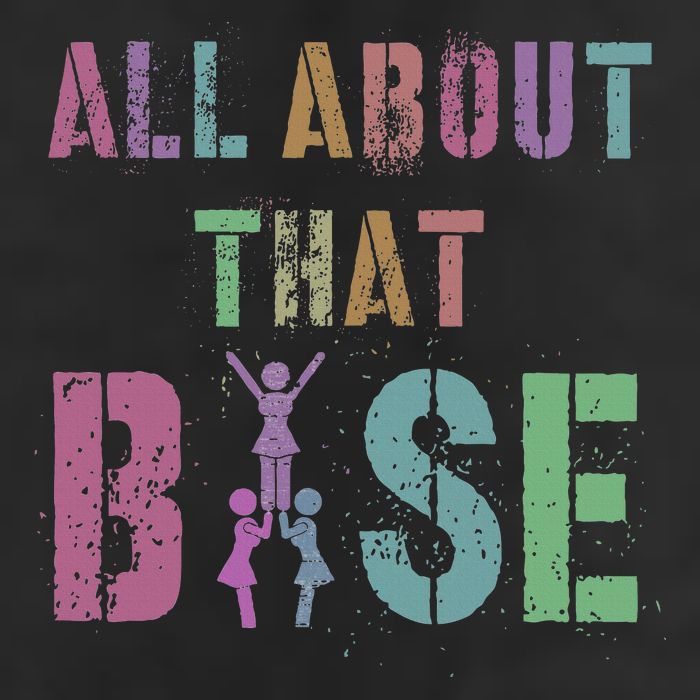 All About That Base Cheerleading Team Cheer Squad Microfiber Hand Towel