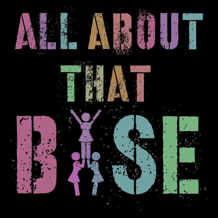 All About That Base Cheerleading Team Cheer Squad Cropped Pullover Crew