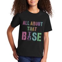 All About That Base Cheerleading Team Cheer Squad Kids T-Shirt
