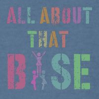 All About That Base Cheerleading Team Cheer Squad Garment-Dyed Sweatshirt