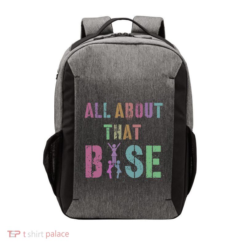All About That Base Cheerleading Team Cheer Squad Vector Backpack