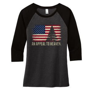 An Appeal To Heaven Patriotic And Inspirational Women's Tri-Blend 3/4-Sleeve Raglan Shirt