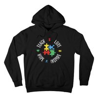 Autism Awareness Teach Love Hope Inspire Special Ed Teacher Hoodie