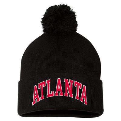 Atlanta Pom Pom 12in Knit Beanie