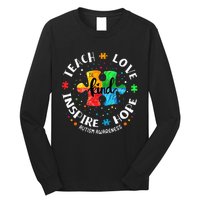 Autism Awareness Teach Hope Love Inspire Long Sleeve Shirt