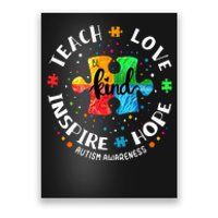 Autism Awareness Teach Hope Love Inspire Poster