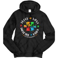 Autism Awareness Teach Hope Love Inspire Tie Dye Hoodie