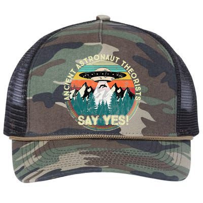 Ancient Astronaut Theorists Say Yes Aliens Retro Rope Trucker Hat Cap