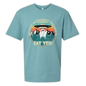 Ancient Astronaut Theorists Say Yes Aliens Sueded Cloud Jersey T-Shirt