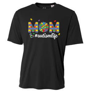 Autism Awareness Tee Mom Life For Autism Mom Cooling Performance Crew T-Shirt