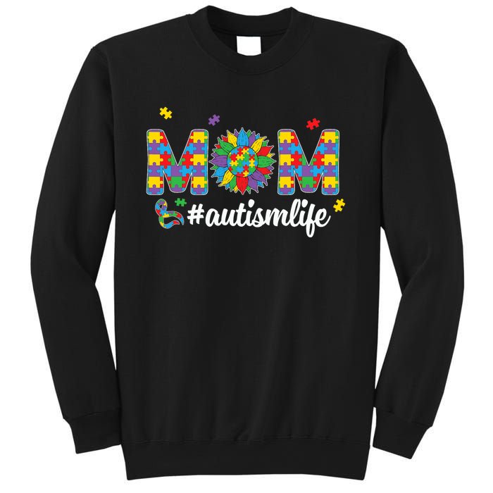 Autism Awareness Tee Mom Life For Autism Mom Sweatshirt