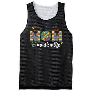 Autism Awareness Tee Mom Life For Autism Mom Mesh Reversible Basketball Jersey Tank