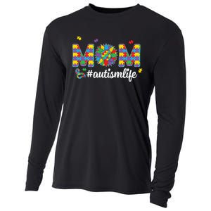 Autism Awareness Tee Mom Life For Autism Mom Cooling Performance Long Sleeve Crew