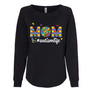 Autism Awareness Tee Mom Life For Autism Mom Womens California Wash Sweatshirt