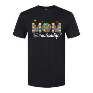 Autism Awareness Tee Mom Life For Autism Mom Softstyle CVC T-Shirt