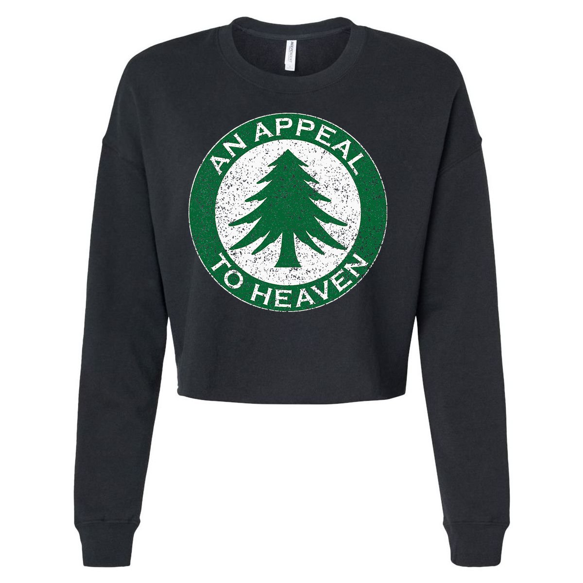 An Appeal To Heaven Flag Pine Tree Flag Roundel New England Cropped Pullover Crew