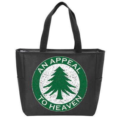 An Appeal To Heaven Flag Pine Tree Flag Roundel New England Zip Tote Bag