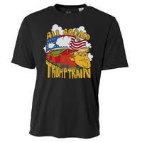 All Aboard Trump Train Cooling Performance Crew T-Shirt