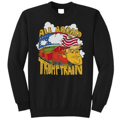 All Aboard Trump Train Sweatshirt