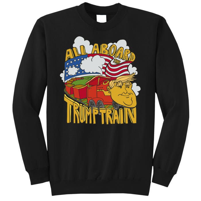 All Aboard Trump Train Sweatshirt