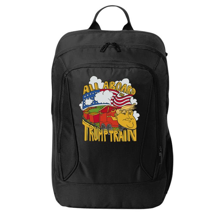 All Aboard Trump Train City Backpack