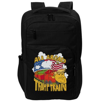 All Aboard Trump Train Impact Tech Backpack