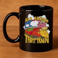 All Aboard Trump Train 11oz C Handle Ceramic Mug