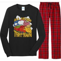 All Aboard Trump Train Long Sleeve Pajama Set