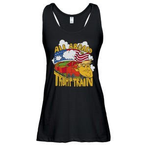 All Aboard Trump Train Ladies Essential Flowy Tank