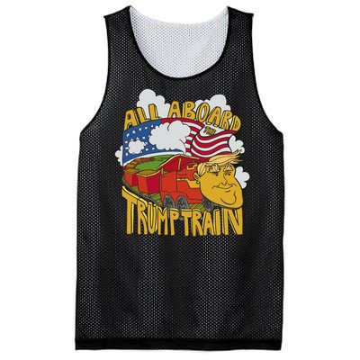 All Aboard Trump Train Mesh Reversible Basketball Jersey Tank