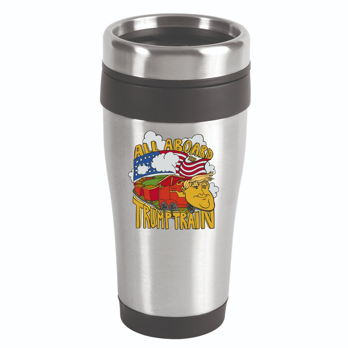 All Aboard Trump Train 16oz Travel Tumbler