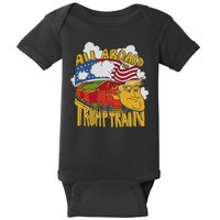 All Aboard Trump Train Baby Bodysuit