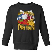 All Aboard Trump Train Toddler Sweatshirt